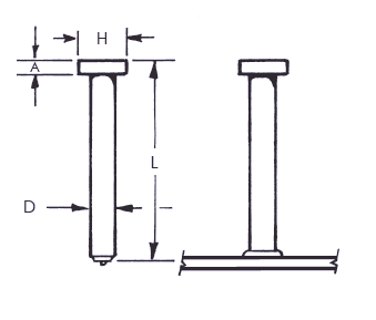 Bend and Weld Types of Anchor Bolt Manufactured for Concrete
