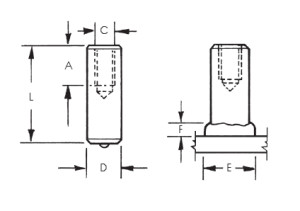 Threaded Internally Weld Studs - Complete Stud Weld