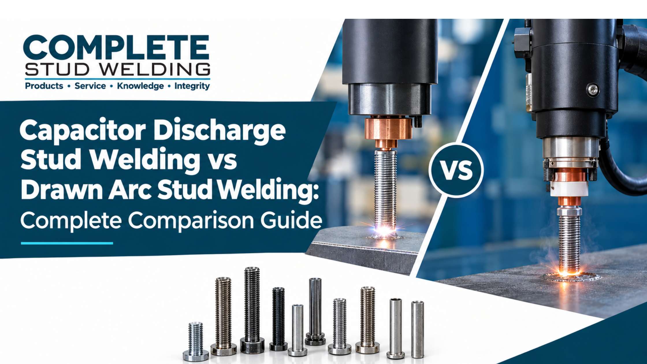 Capacitor Discharge vs. Drawn Arc Stud Welding